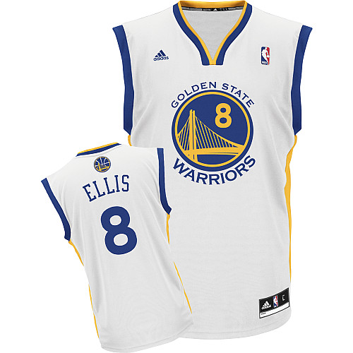  NBA Golden State Warriors 8 Monta Ellis New Revolution 30 Swingman Home White Jersey